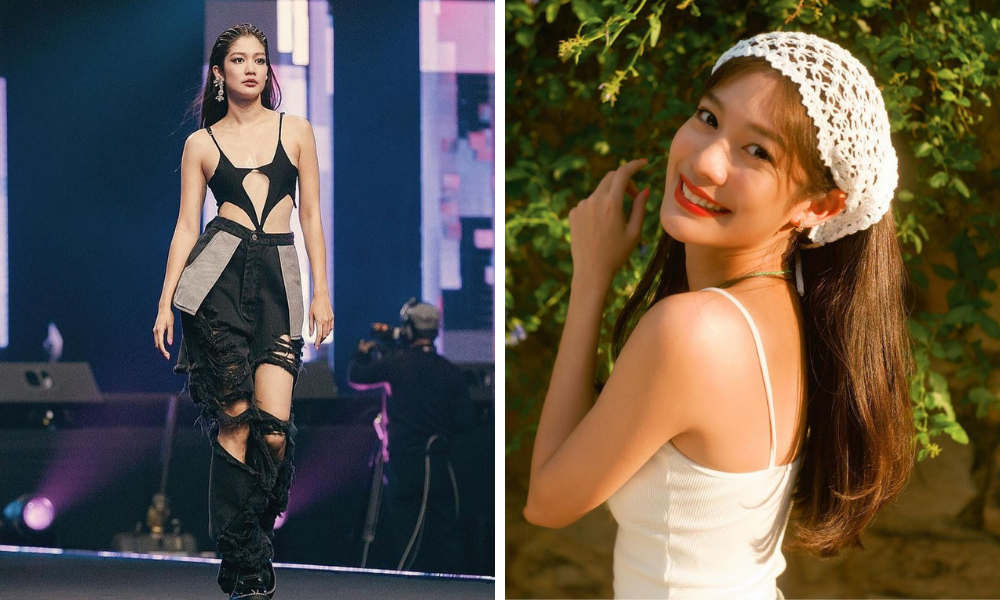 ▲泰國當紅女星Alrisa Kunkwaeng（綽號：Maprang）獲邀參加時裝走秀，沒想到發出影片後竟引來鄉民嘲諷「胸部太小」。（圖／翻攝自IG）