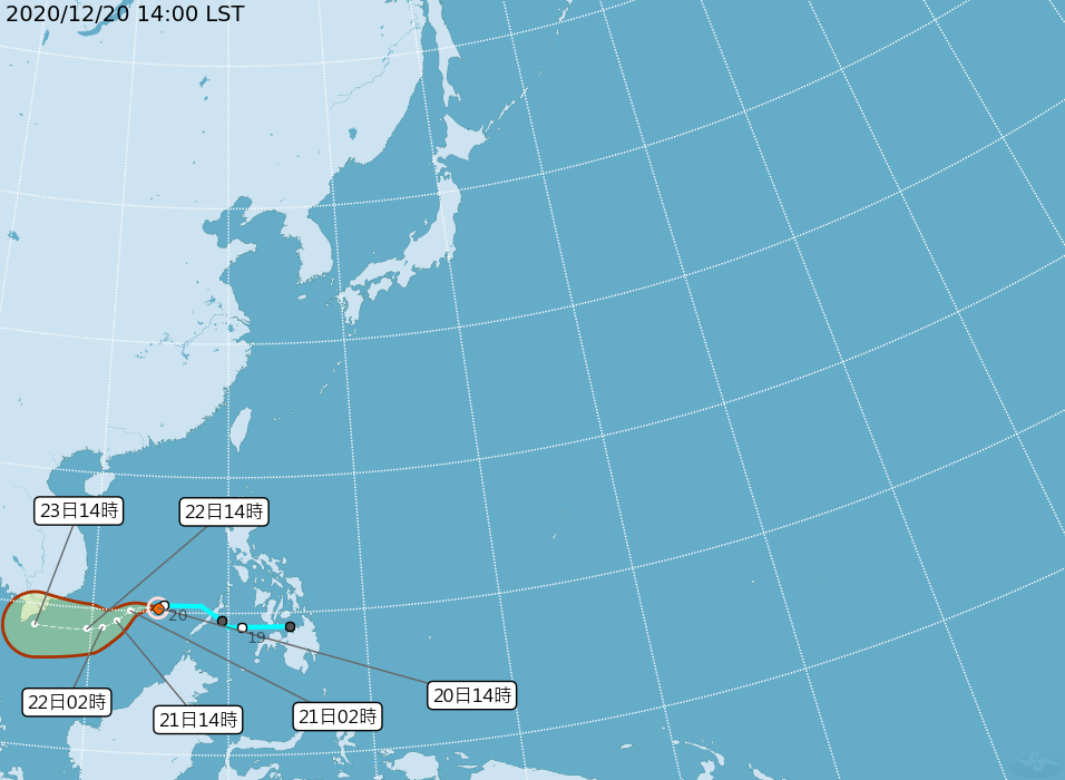 ▲中央氣象局表示，輕颱科羅旺下午成形，未來將朝越南南部海面接近，對台灣將不會產生直接影響。（圖／摘自中央氣象局官網）
