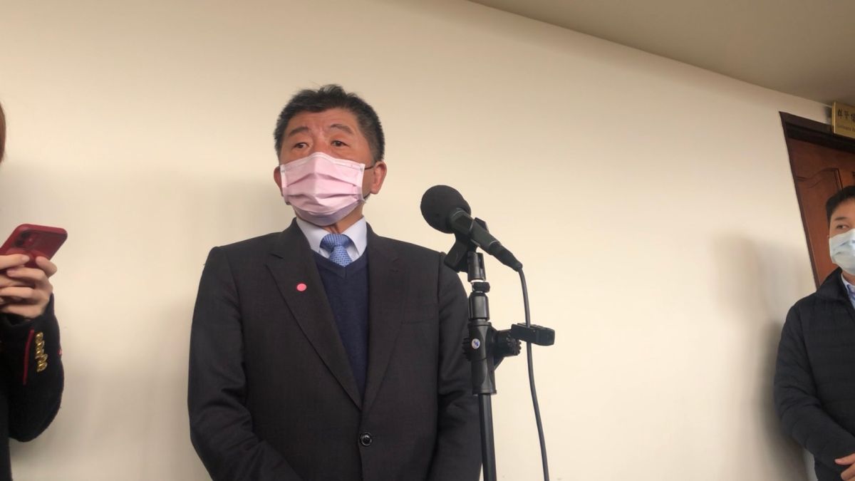 ▲衛福部長陳時中，今（21）天赴立法院備詢時，會前針對萊豬、疫情等議題受訪。（圖／記者劉雅文拍攝）