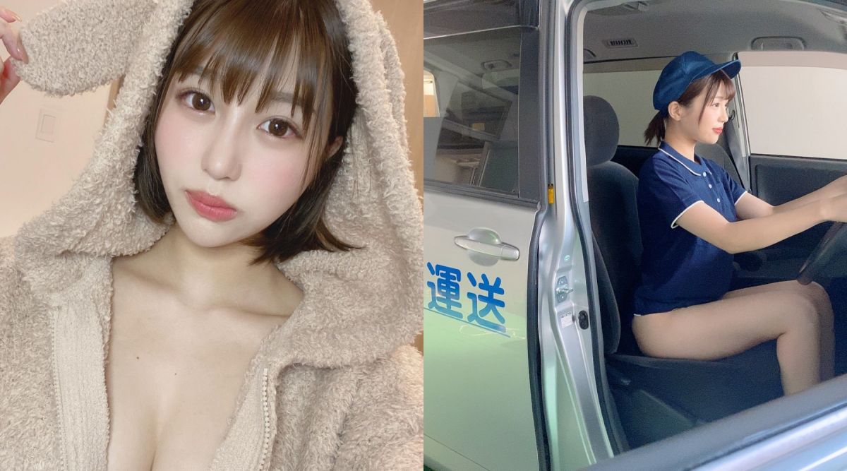 ▲唯井真尋上傳送貨照片，火辣造型意外擄獲女粉絲。（圖／唯井真尋 Twitter）