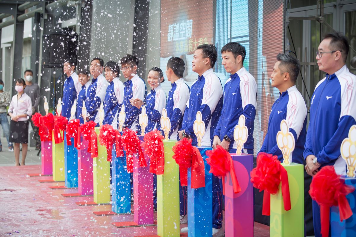 ▲我國世界球后戴資穎出席國訓中心新建宿舍啟用。（圖／國訓中心提供）