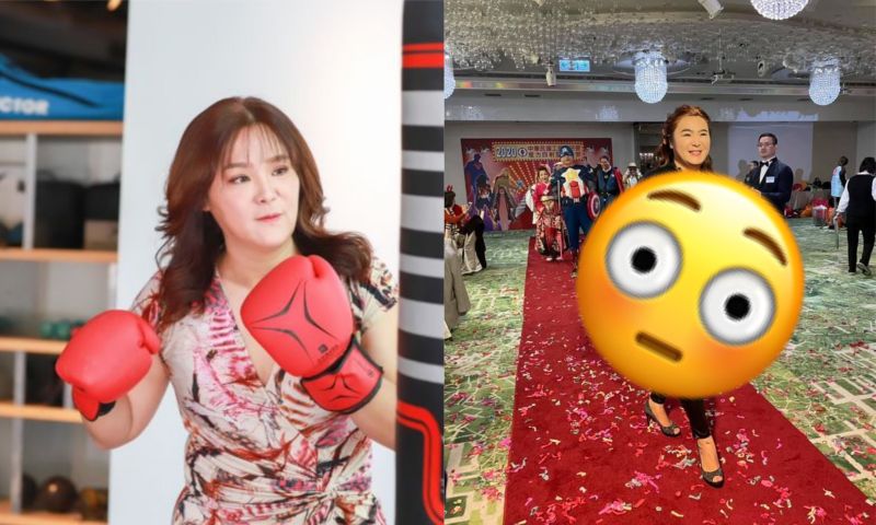 ▲國民黨立委陳玉珍今日在臉書PO出自己參加化裝舞會的照片，大方秀出自己的好身材。（左圖，記者葉政勳攝／右圖，翻攝自陳玉珍臉書）