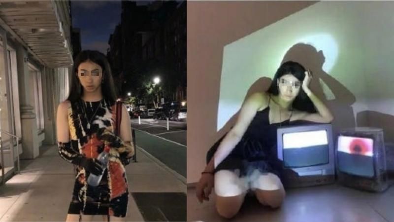 ▲小哈利女裝照遭瘋傳。(圖/微博娛樂微博)