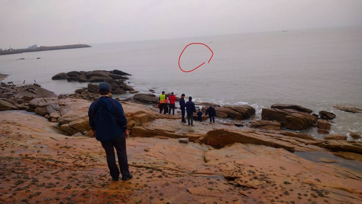 ▲金門驚傳有民眾捨貝類意外落海。(圖/金門消防局提供)