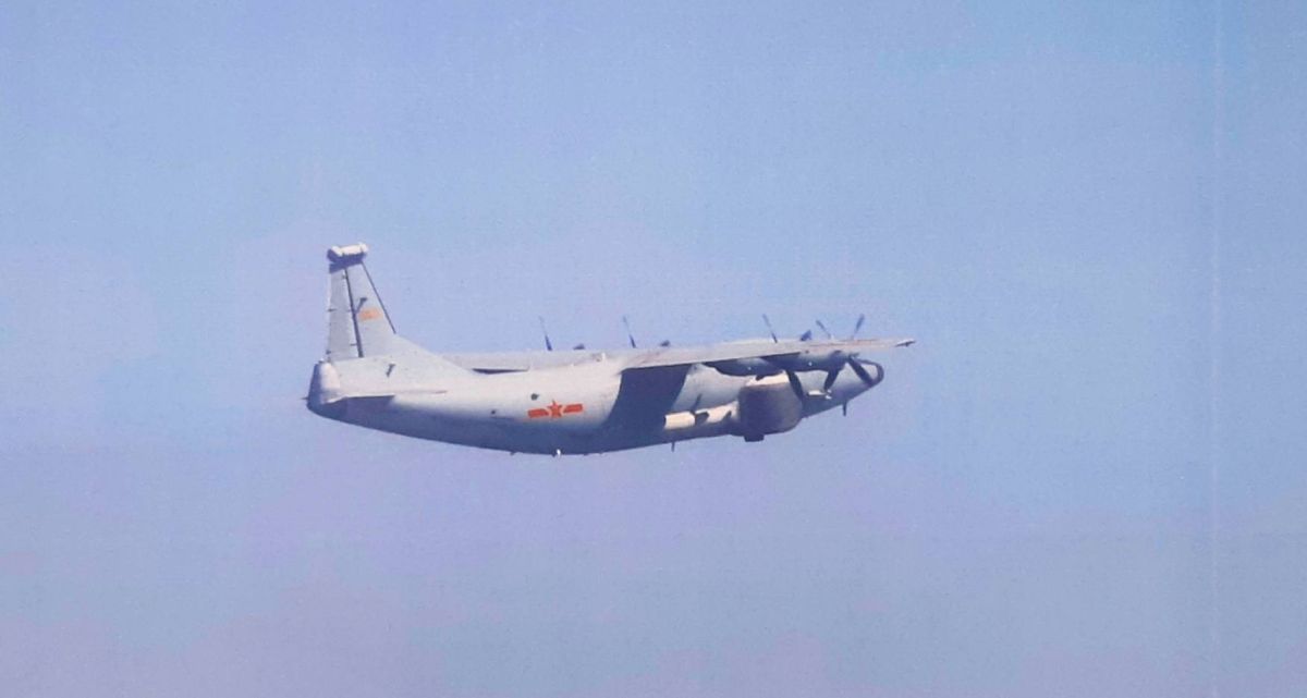 ▲國防部表示，今日有1架運-8遠干機擾台。（圖／國防部提供）