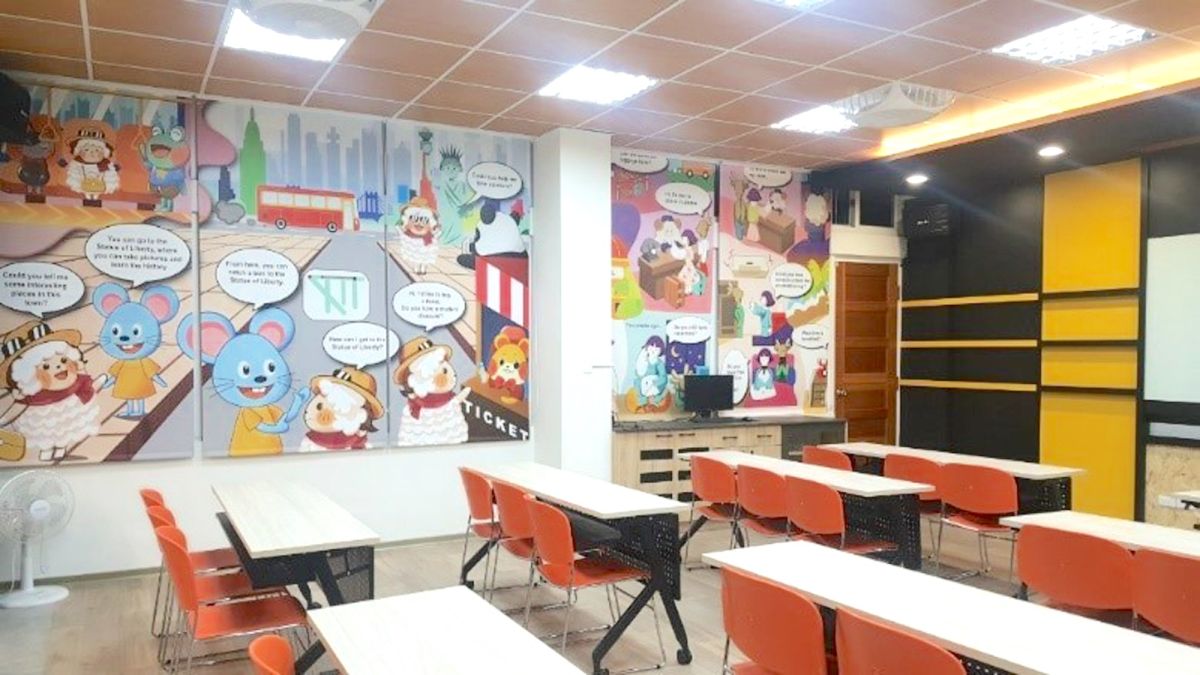 ▲大甲高中「英文情境多功能教室」。（圖／國教署提供）