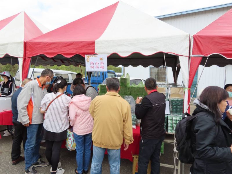 ▲銷售500斤高山茶,也讓參加法拍民眾現場試喝。(圖/行政執行署提供)