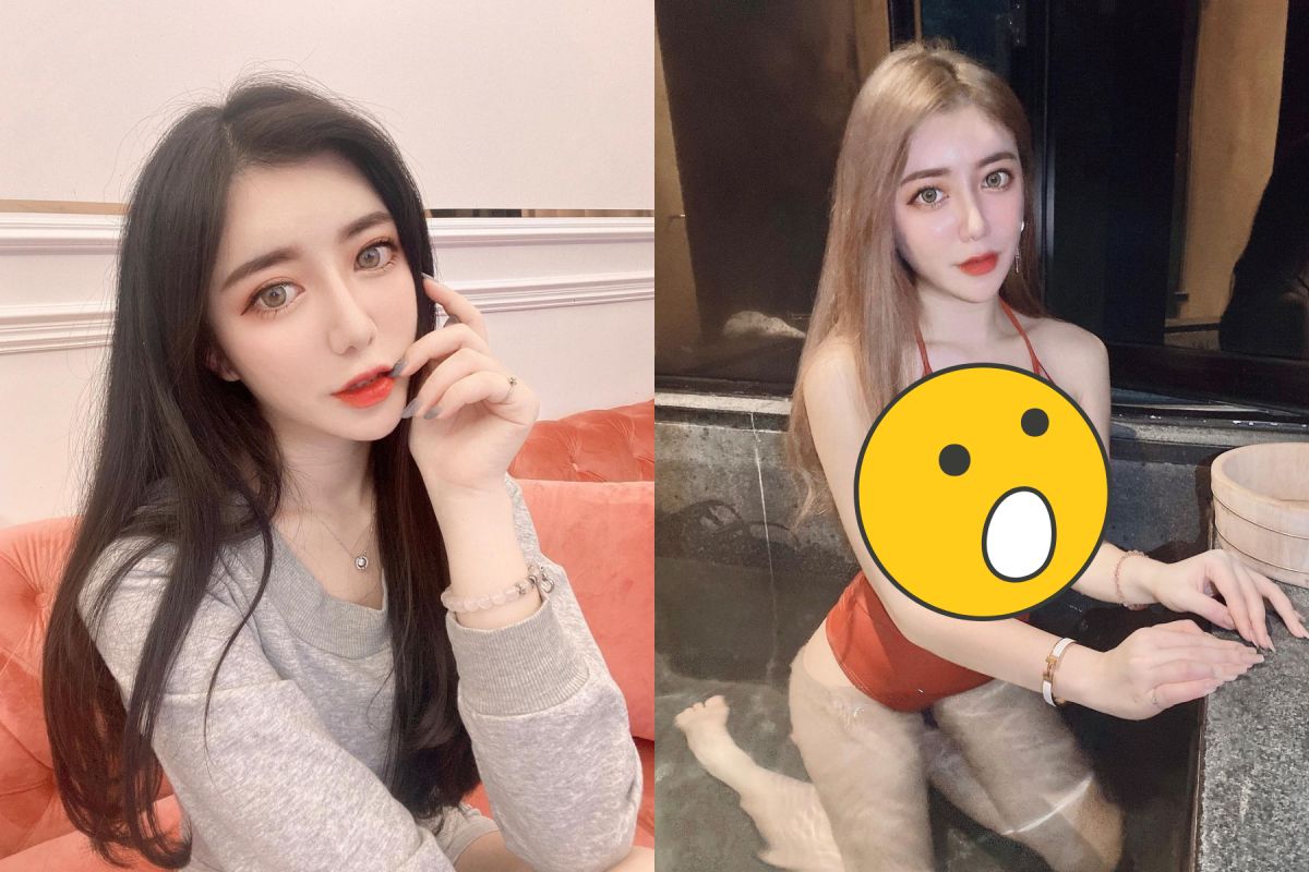 ▲天燈妹樂樂曬出一系列的泡湯照。（圖／樂樂IG） 