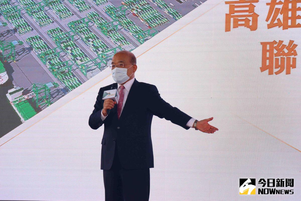 ▲美麗島電子報的民調蘇貞昌施政不滿意度比滿意度高，對此蘇貞昌則說，會謙卑檢討，希望能做到大家都認為好。（圖／記者鄭婷襄攝）