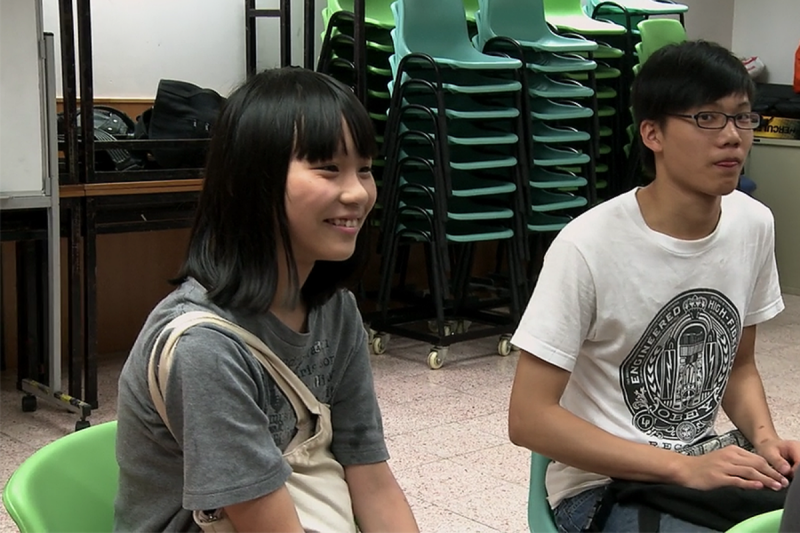 ▲2012年6月,周庭首次出席學民會議。(圖/翻攝自立場新聞)