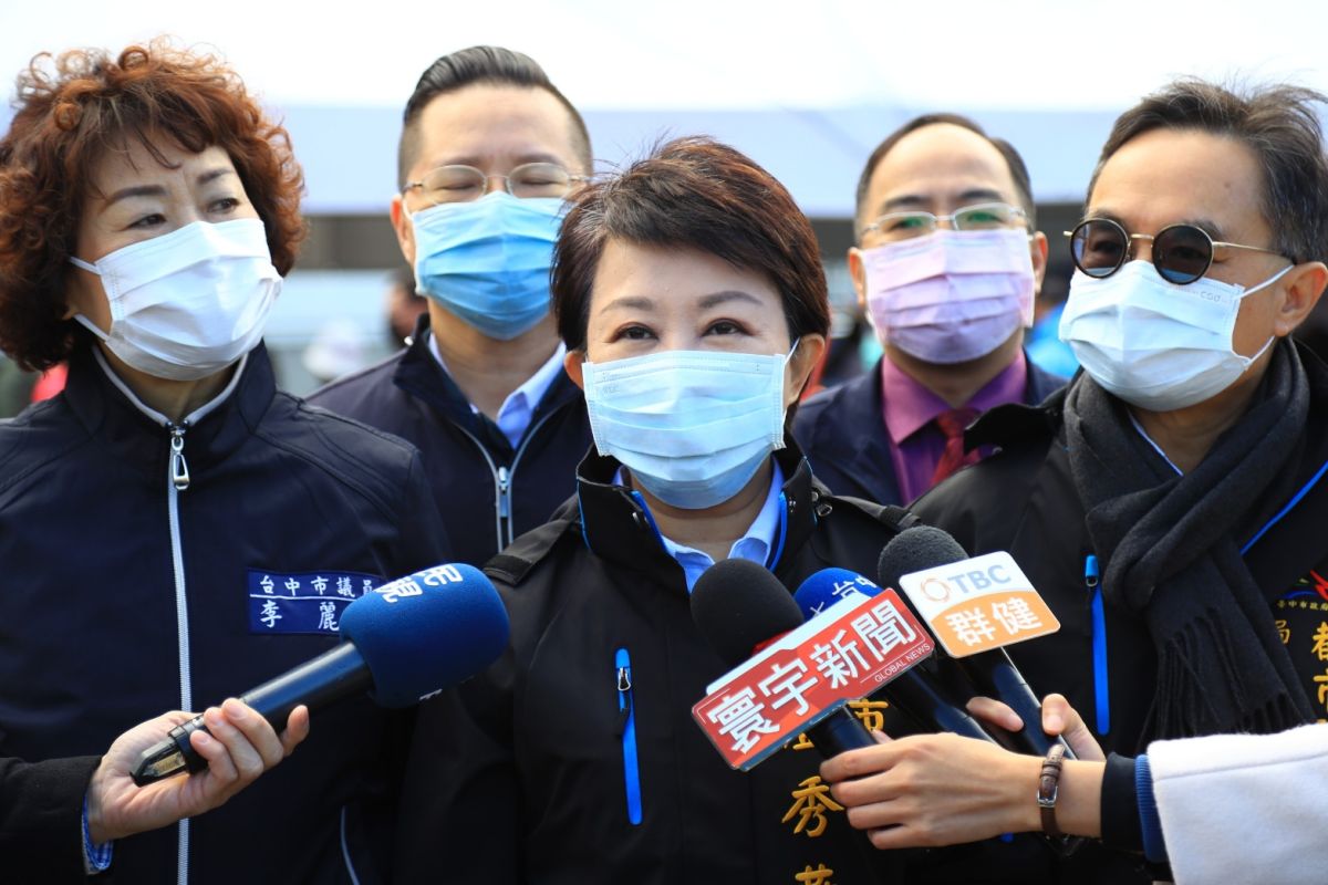 ▲市長盧秀燕建議大家盡量在家跨年。(圖／柳榮俊攝2020.12.30)