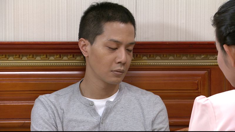 ▲薛仕凌詮釋病容的姿態。(圖