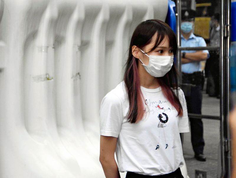 ▲香港警方今（6）日表示，已正式對周庭展開通緝，除非回港自首，否則將會終身被追捕，呼籲周庭「回頭是岸、改過自身」。資料照。（圖／美聯社／達志影像）