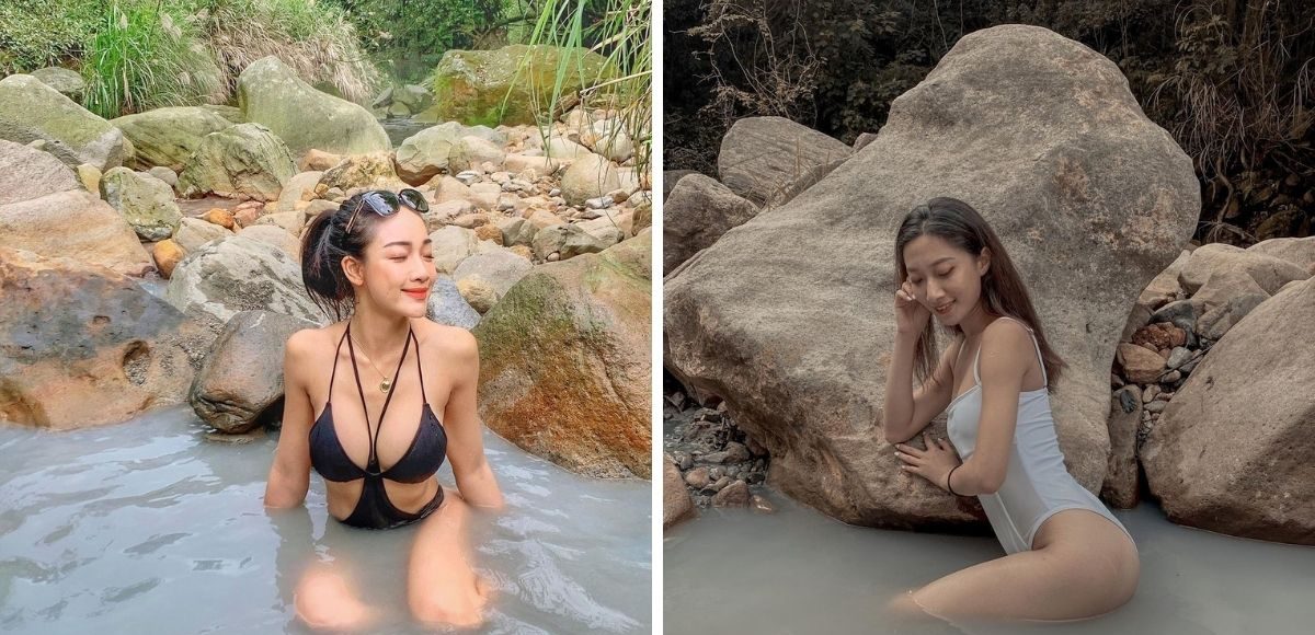 ▲下七股野溪溫泉 ｜Xia Qi Gu Hot Spring (Photos courtesy of @kk.ccc (left) and @ping.ll (right)/Instagram)