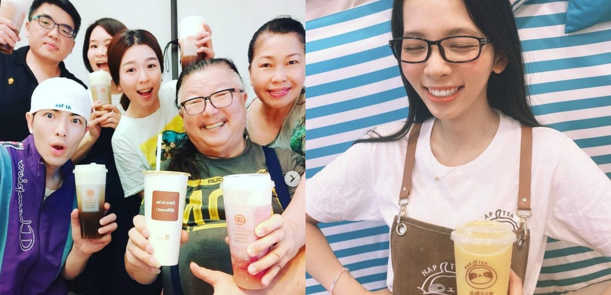 ▲許多藝人都投入手搖杯的市場。（圖／翻攝自蕭敬騰IG、滴妹IG）
