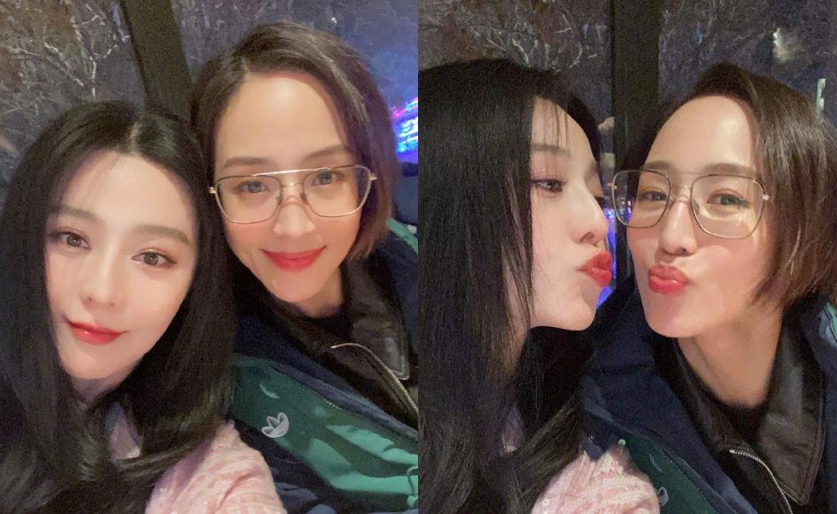 ▲范冰冰（左）日前在微博上傳與張鈞甯的合照，看得出交情很好。（圖／范冰冰微博）