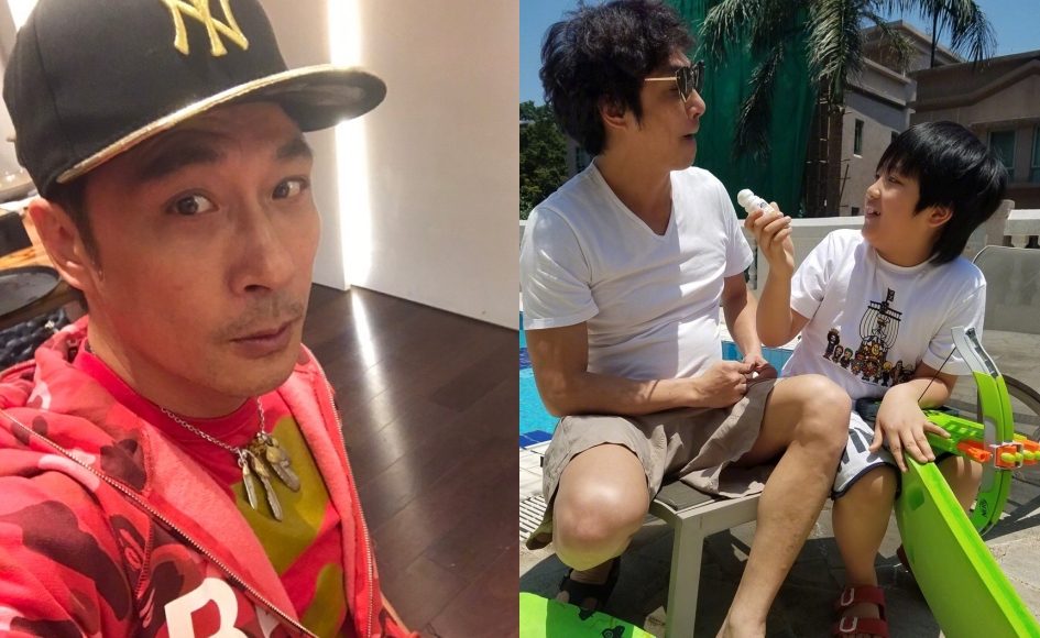 ▲吳鎮宇跟兒子費曼感情很好。（圖／吳鎮宇微博）