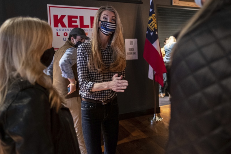 ▲美國喬治亞州1月5日將針對聯邦參議院兩席議員席次進行決選，屆時將決定是由民主黨或共和黨誰來主導參院。根據1日最終統計，已有逾300萬選民提前投票，創歷來最高紀錄。圖為喬治亞州的聯邦參議員凱利·羅夫勒。（圖／美聯社／達志影像）