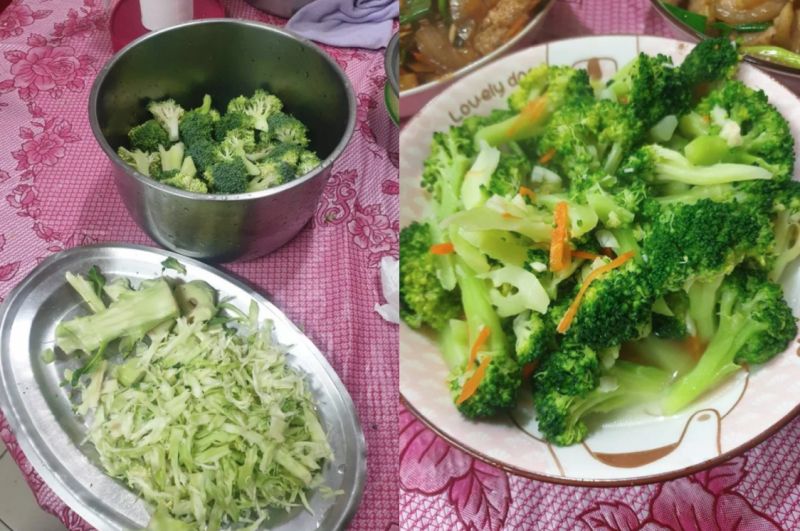 ▲對於原PO的疑問,也有網友分享並發出自己處理花椰菜的照片。(圖/翻攝自《Dcard》)