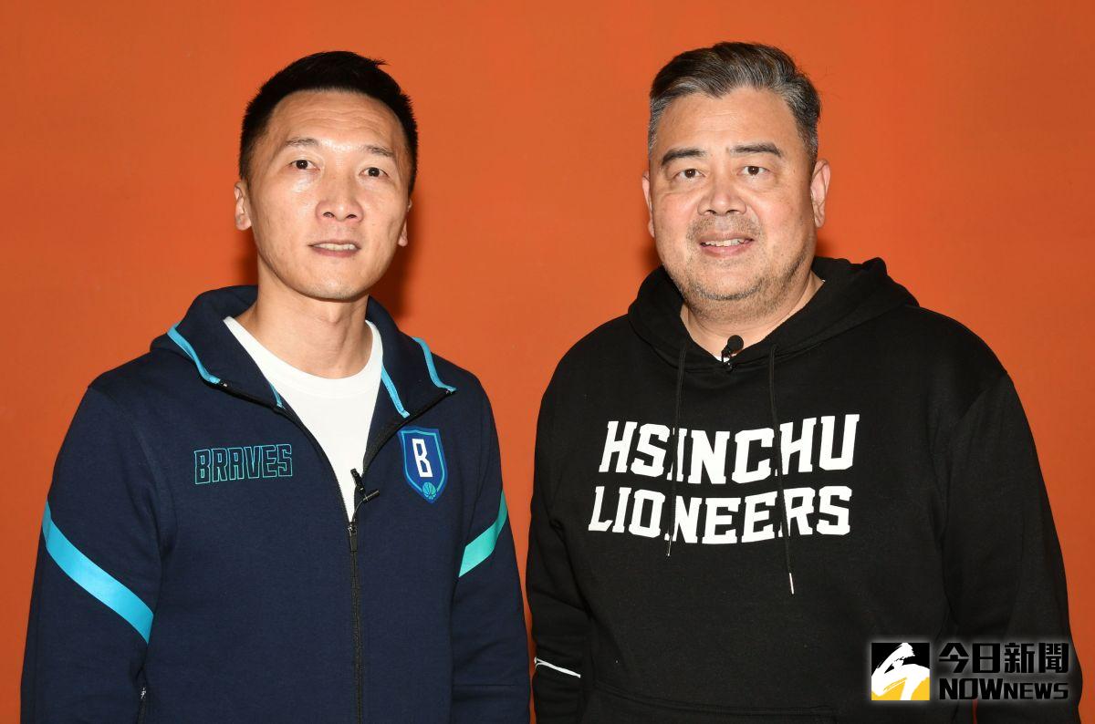 ▲富邦勇士許晉哲總教練與「肯尼」高景炎開講。（圖／林調遜攝）