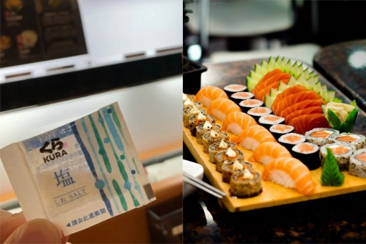 ▲有網友好奇發問，「求解藏壽司鹽巴的用途？」（示意圖／翻攝自《Dcard》及《unsplash》 ）