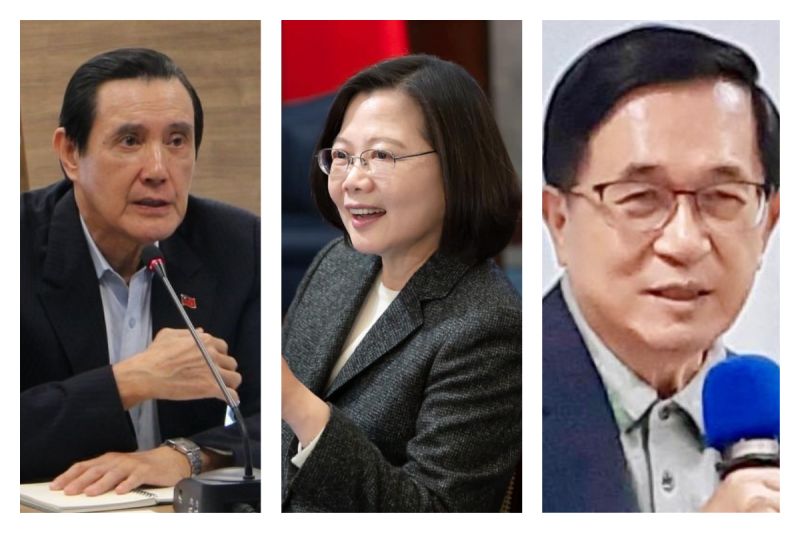 ▲蔡總統在元旦講話時表示,「過去的政府做出了開放(指萊豬)的承諾,卻無法落實」,但前總統馬英九和陳水扁都否認有向美方承諾過。(合成圖/翻攝自當事人臉書)