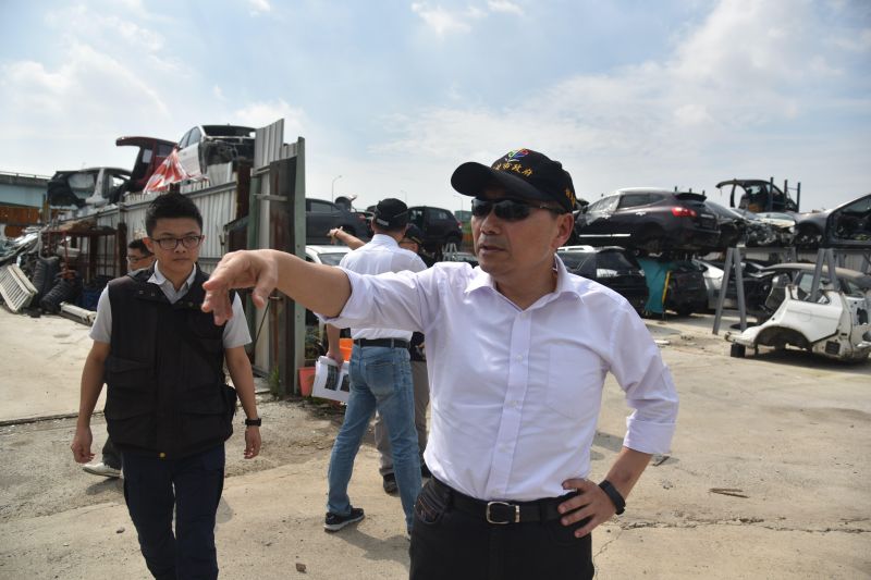 ▲新北市長侯友宜最引以為傲的就是五股垃圾山整治。(圖/新北市政府提供)
