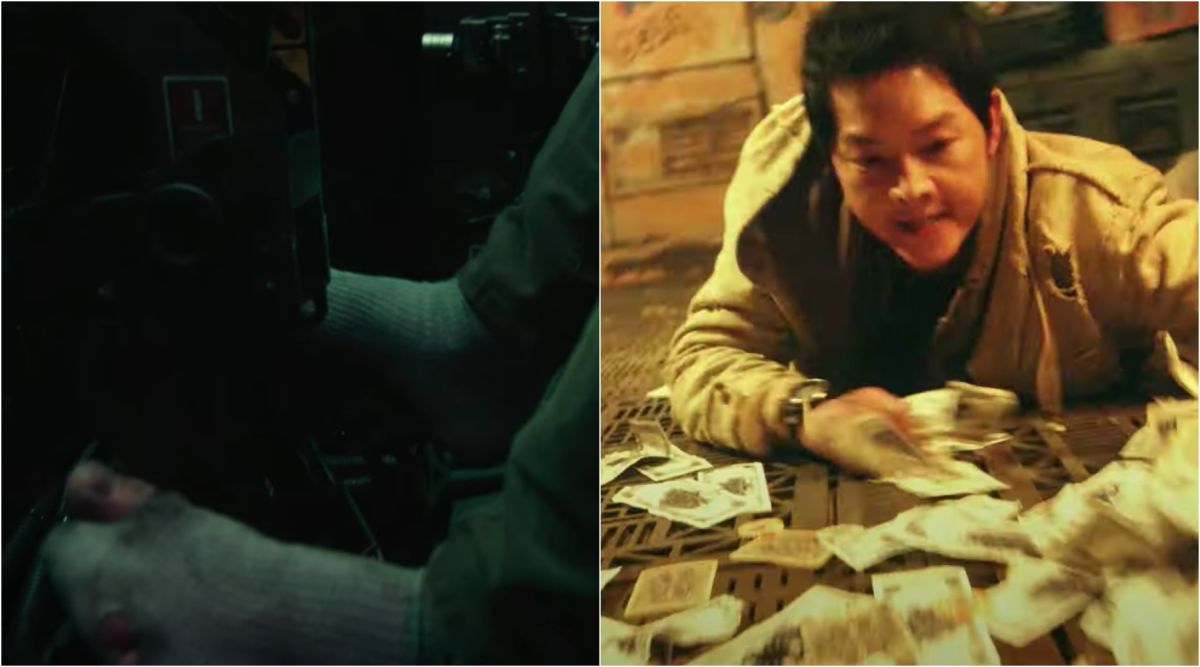 ▲宋仲基在新片《勝利號》飾演窮到活不下去的飛行員，為了錢什麼都願意做。（圖／Netflix）