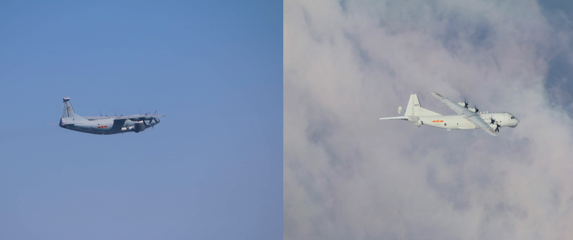 ▲國防部今（6）日晚間證實，今日有1架次運8遠干機（左）與1架次運8反潛機（右）擾台。（圖／國防部提供）