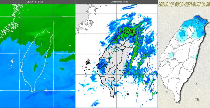 ▲氣象專家吳德榮指出，今（7）日「強寒流」南下，台南以北及東半部有局部雨，越晚越濕冷，北台灣平地今晚約可降至7度。（圖／翻攝自《三立準氣象·