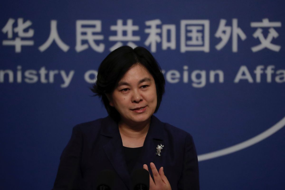 ▲中國外交部發言人華春瑩1月6日在例行記者會上回應有關內部限電問題。（圖／美聯社／達志影像）