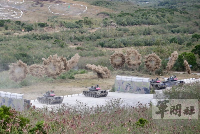 ▲陸軍機步269旅於屏東三軍聯訓基地,實施「三軍聯合作戰訓練測考」測驗。(圖/軍聞社提供)
