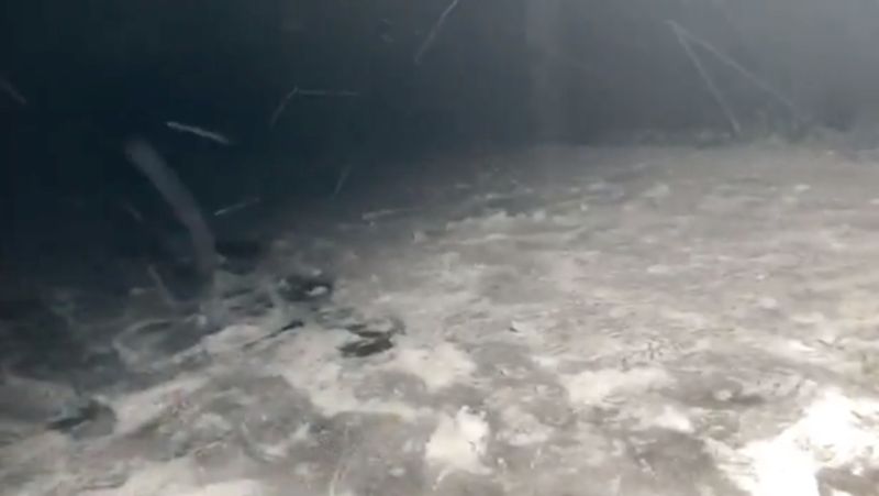 ▲現場追雪畫面曝光。(圖/翻攝自臉書《天氣風險