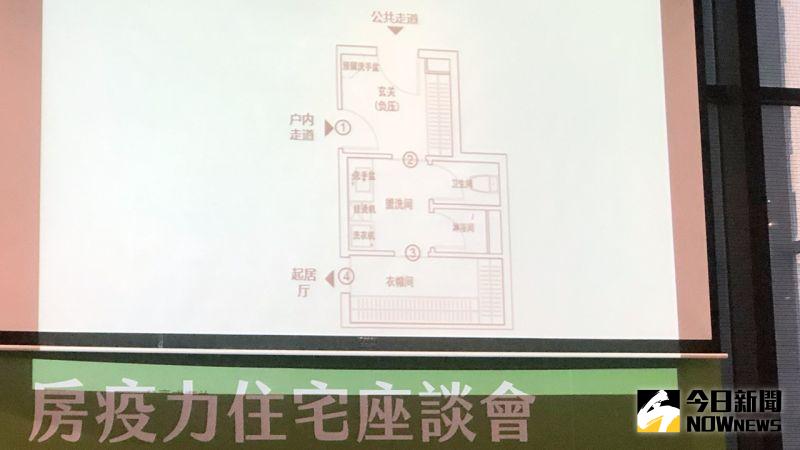 ▲可透過住宅單元機能配置及動線,規劃由外到內的功能空間防疫設計,以有效減少交叉感染。(圖/記者陳美嘉攝,2021.01.07)