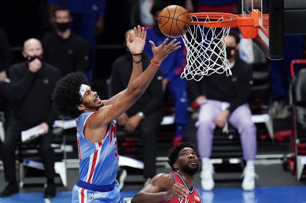 ▲籃網中鋒Jarrett Allen。（圖／美聯社／達志影像）