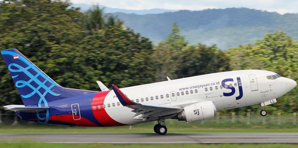 ▲印尼三佛齊航空驚傳失聯，到目前為止還不知道原因為何。圖為失聯同型班機。（圖／Sriwijaya Air官網）