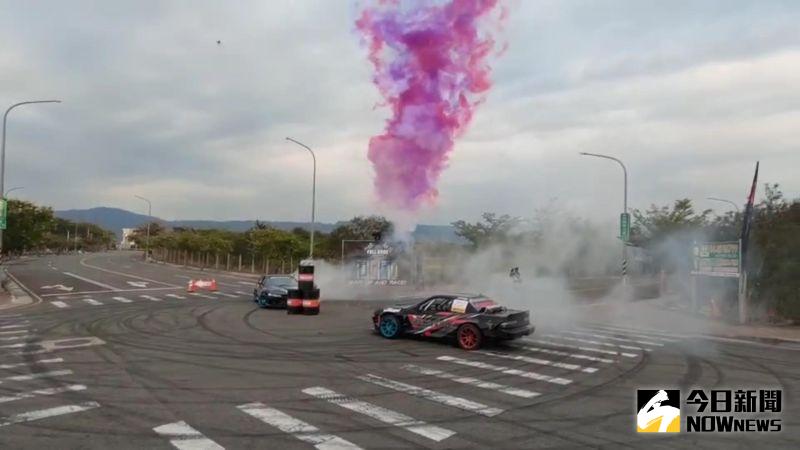 ▲第二屆彰化國際賽車節,一波波轟隆引擎聲,讓人熱血沸騰。(圖/記者陳雅芳攝,2021.01.09)