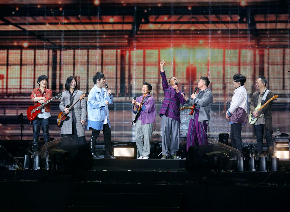 ▲五月天與茄子蛋妙語如珠逗樂全場粉絲。（圖／相信音樂提供）