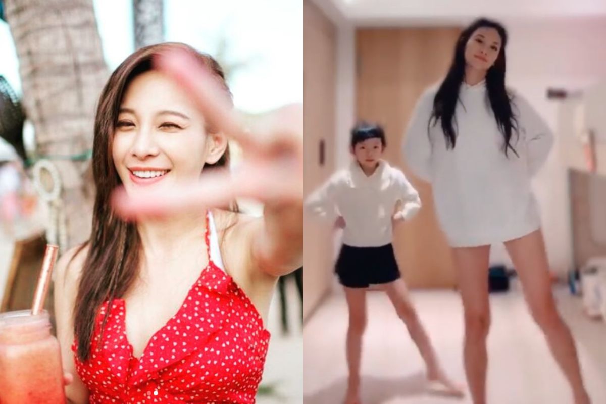 ▲艾莉絲（左圖）「下衣失蹤」揪女兒跳舞。（圖／艾莉絲 IG） 