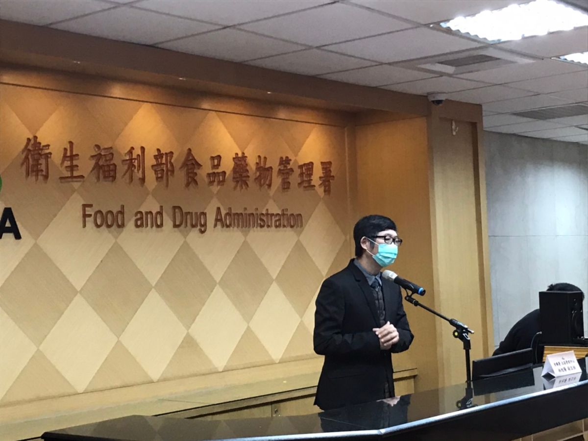 ▲食藥署北區管理中心副主任林旭陽今（11）表示，由於「豬肉儀表板」網站涉及跨部會訊息，因此資訊揭露會有時間落差。（圖／記者賴志昶攝）