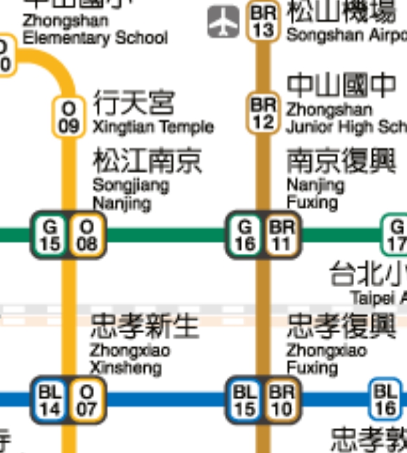 ▲他下車後才發現,這站竟然還是松江南京。(圖/翻攝自《台北捷運》官網