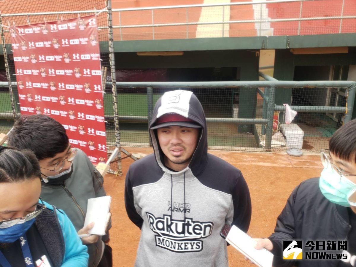 ▲樂天桃猿隊長郭嚴文。（圖／黃建霖攝）