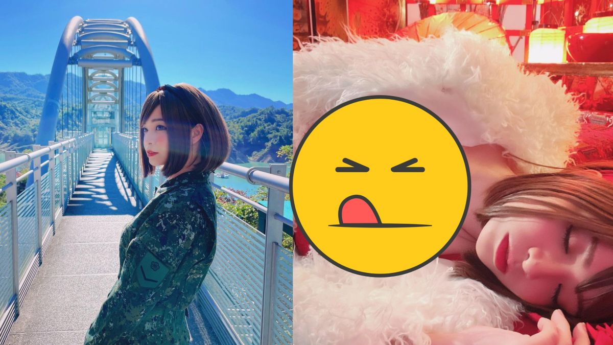 ▲郭鬼鬼躺床曬邪惡視角。（圖／郭鬼鬼 IG） 