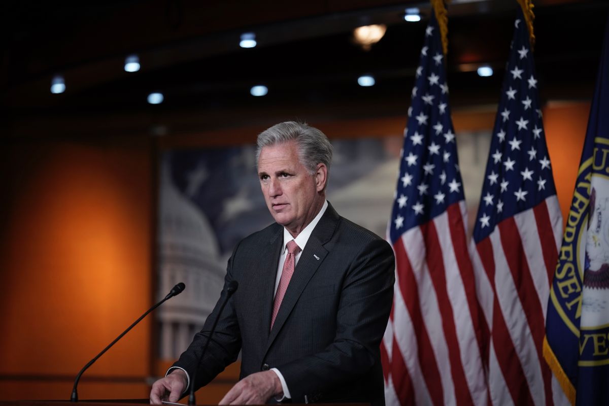 ▲美國共和黨眾議院領袖麥卡錫（Kevin McCarthy）在全黨視訊會議上表示，川普承認必需要為國會暴亂負部分責任。（圖／美聯社／達志影像）
