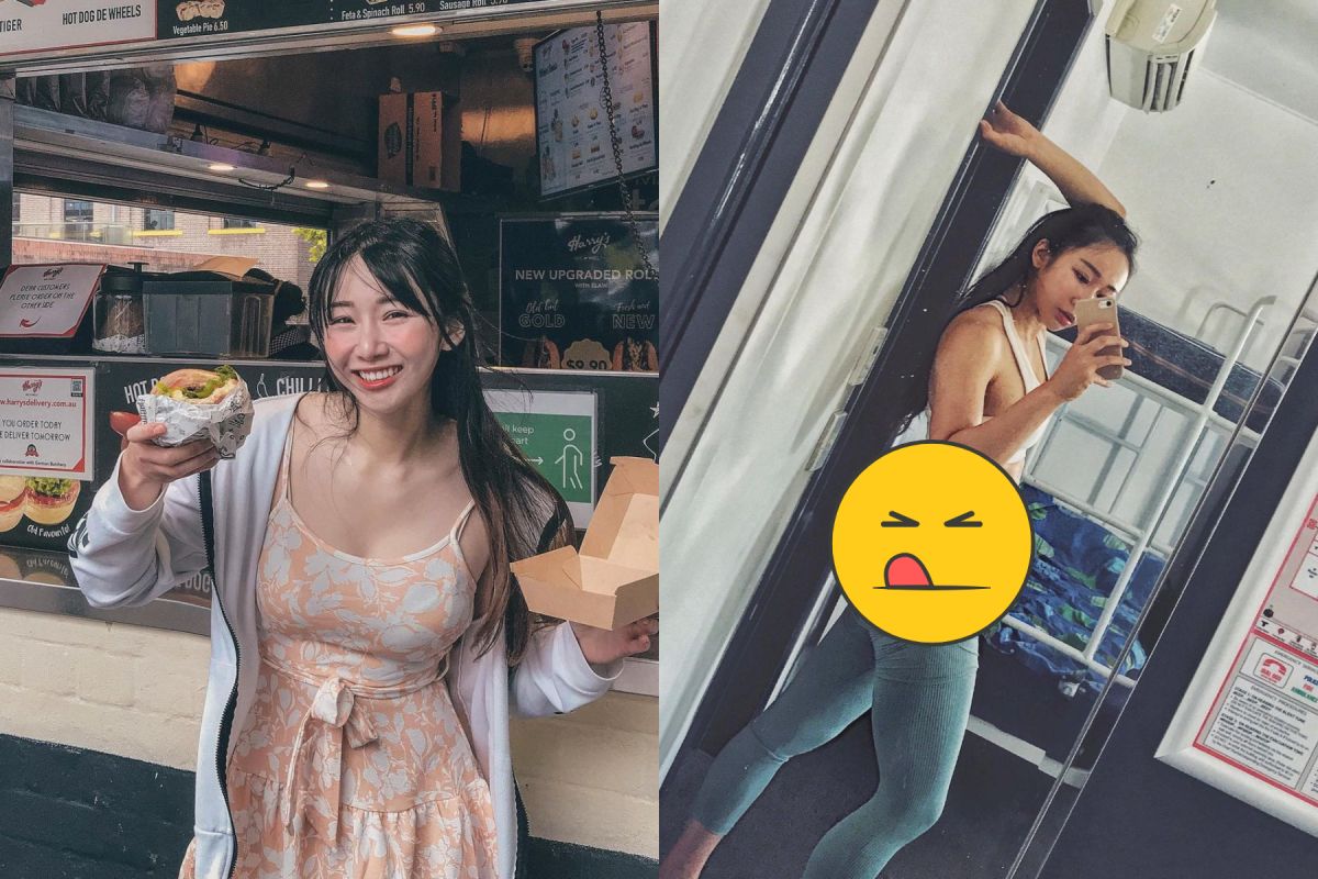 ▲「理工女神」機機褲子沒穿好，蜜桃臀見客。（圖／機機IG）