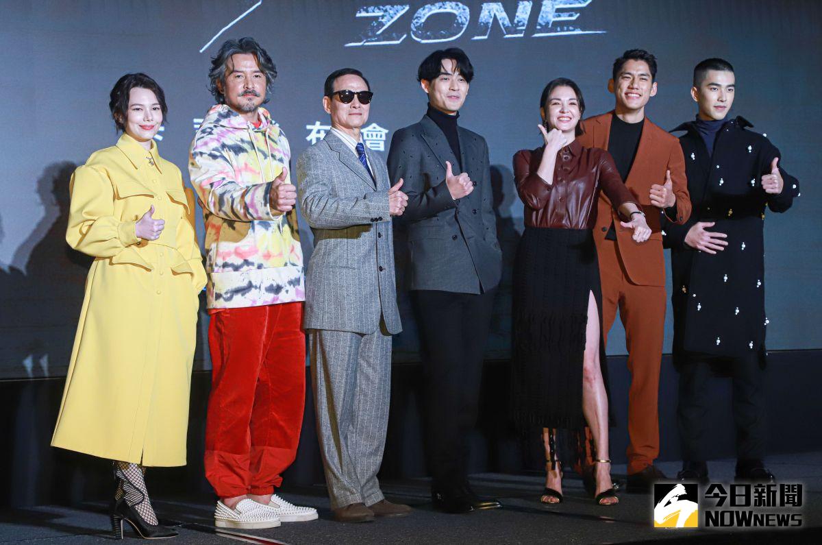 ▲《逆局》紀培慧（左起）、李銘順、吳興國、周渝民、張榕容、朱軒洋、曾敬驊出席卡司發佈記者會。（圖／記者葉政勳攝 , 2021.01.13）