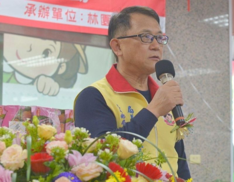 ▲中華郵政公司高雄郵局局長吳信陵致詞。(圖/記者黃守作攝,2021.01.13)
