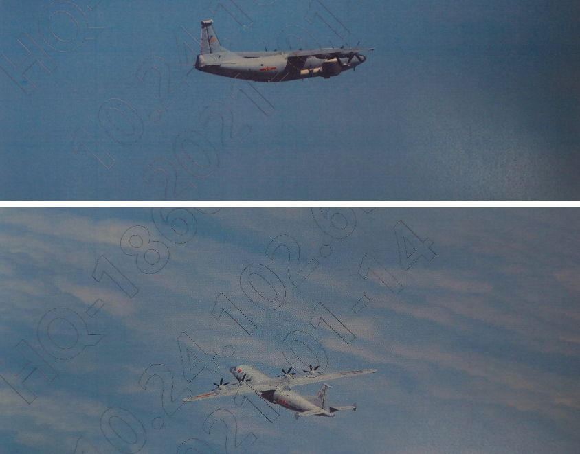 ▲國防部表示，今（26）日共軍派出1架次運8遠干機（Y-8 EW）與1架次運8技術偵察機（Y-8 RECCE）闖我西南空域。（圖／國防部提供）