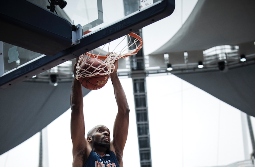 ▲領航猿戴維斯扣籃。（圖／領航猿提供）