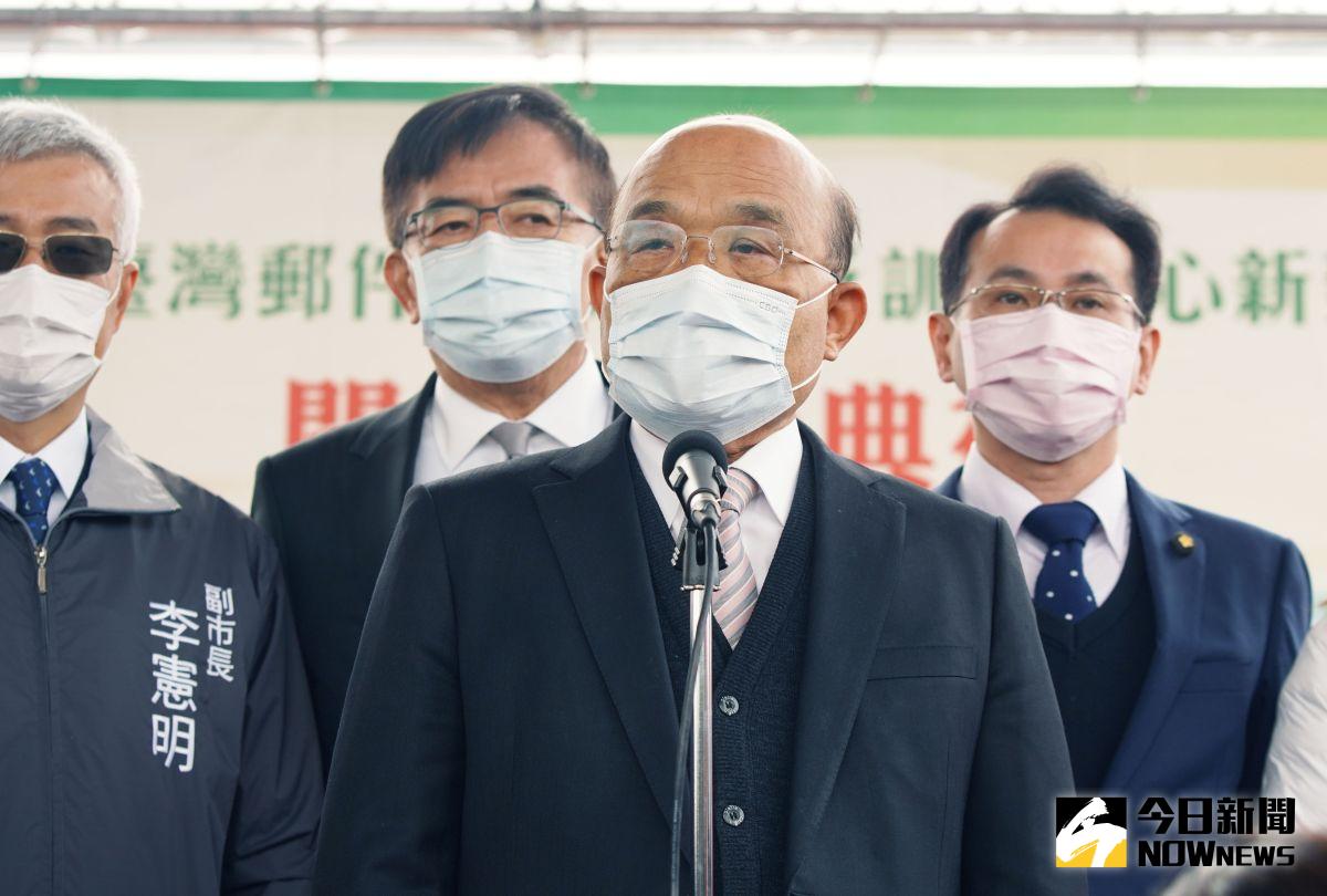 ▲蘇貞昌臉書文，「學生安心加外套，政府給你靠！」引發教師不滿，蘇今天表示，「請老師們辛苦一點，愛的教育才有溫暖。」（圖／記者李春台攝, 2021.01.18）